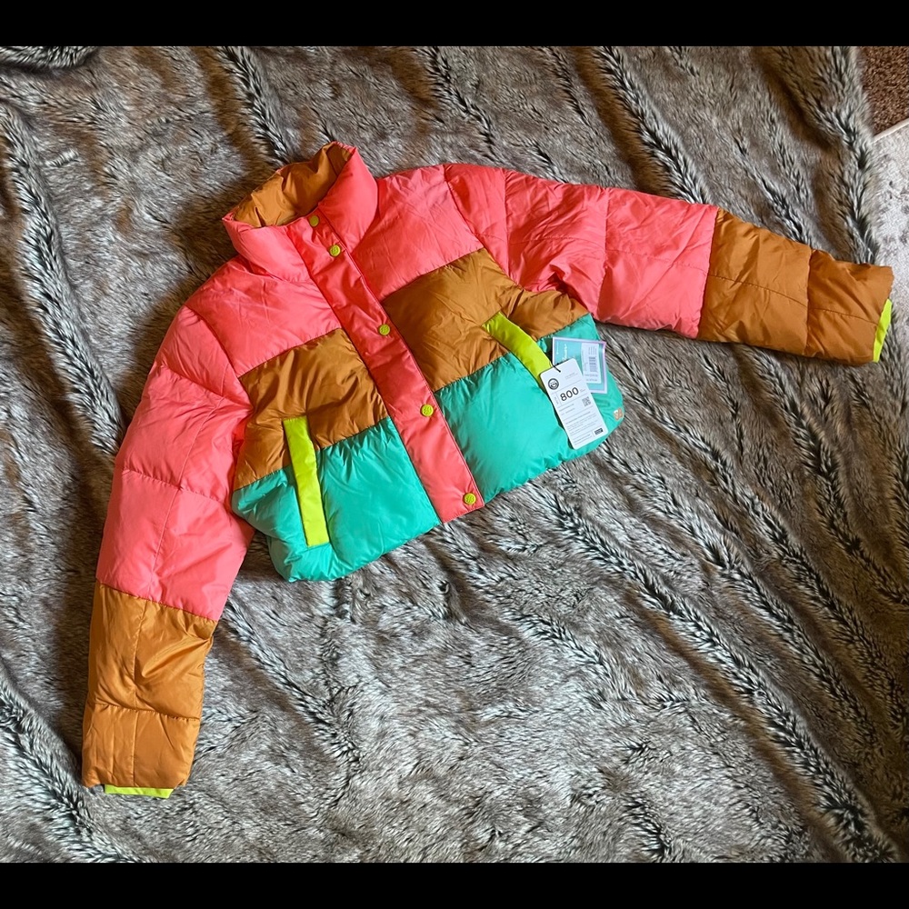 Women puffer Jacket cropped size small